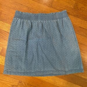 J.Crew Chambray Skirt with pockets!